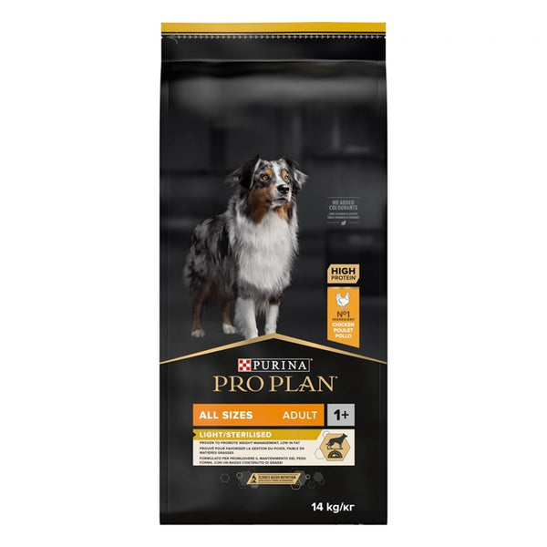 Purina Pro Plan All Sizes Adult Light, Sterilised Κοτόπουλο 14kg