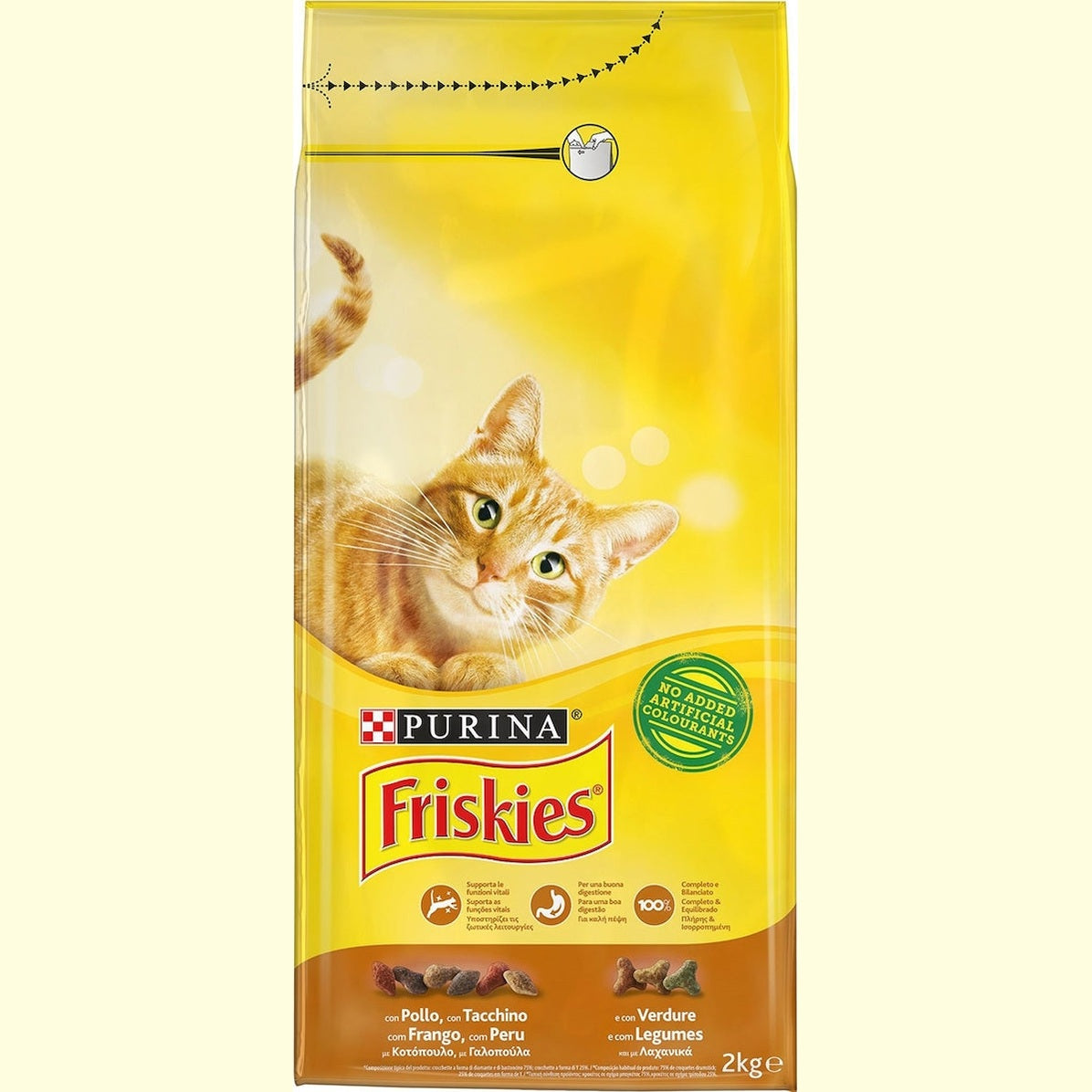 Friskies® cat με γαλοπούλα κοτόπουλο και λαχανικά