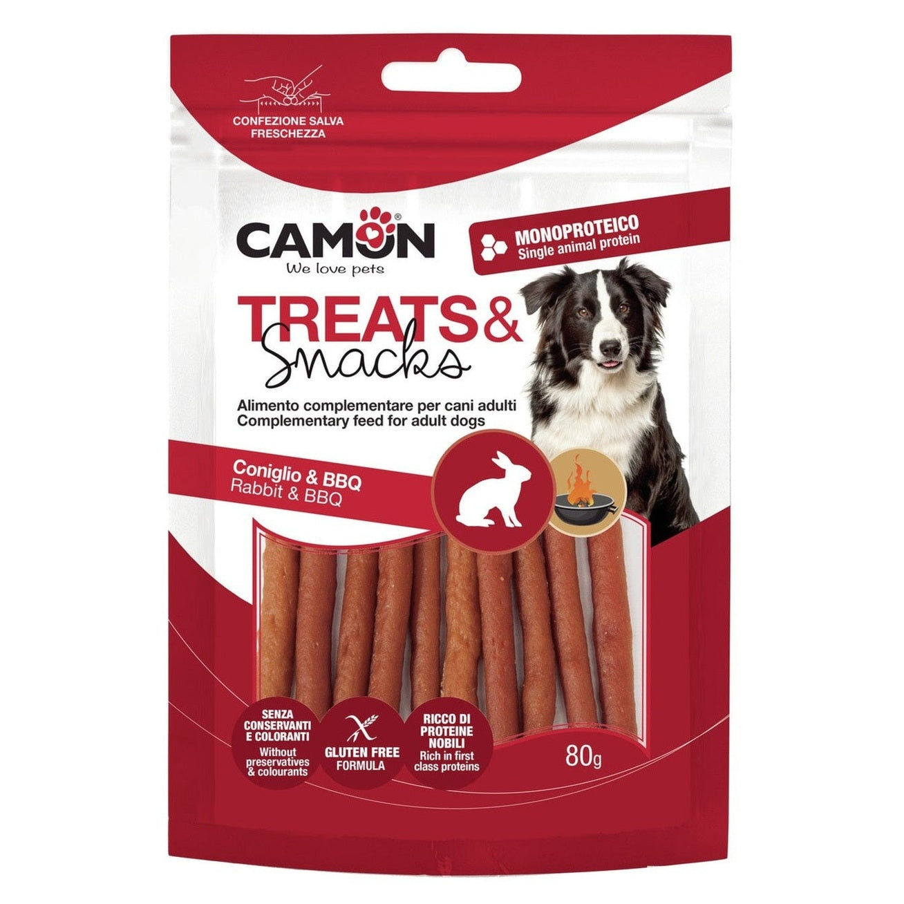Camon snack με γεύση κουνέλι-BBQ