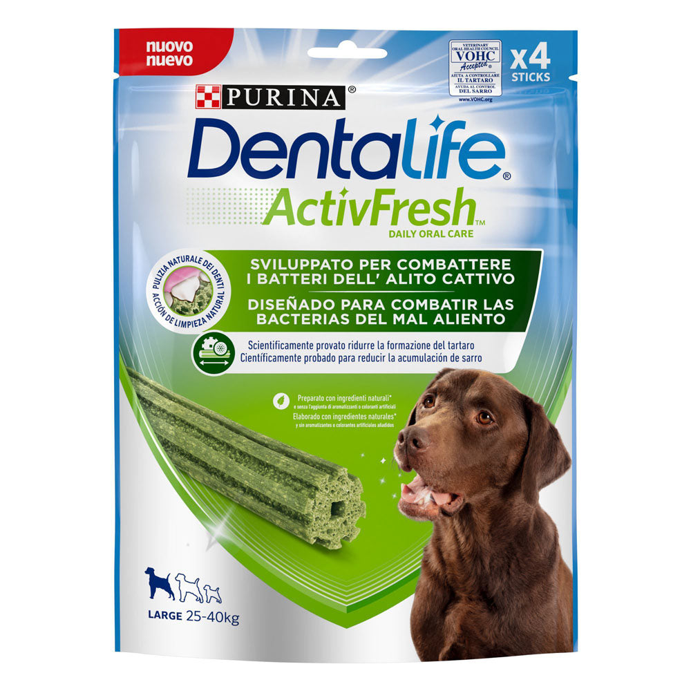 Dentalife ActivFresh large 25-40kg daily oral care (4sticks)