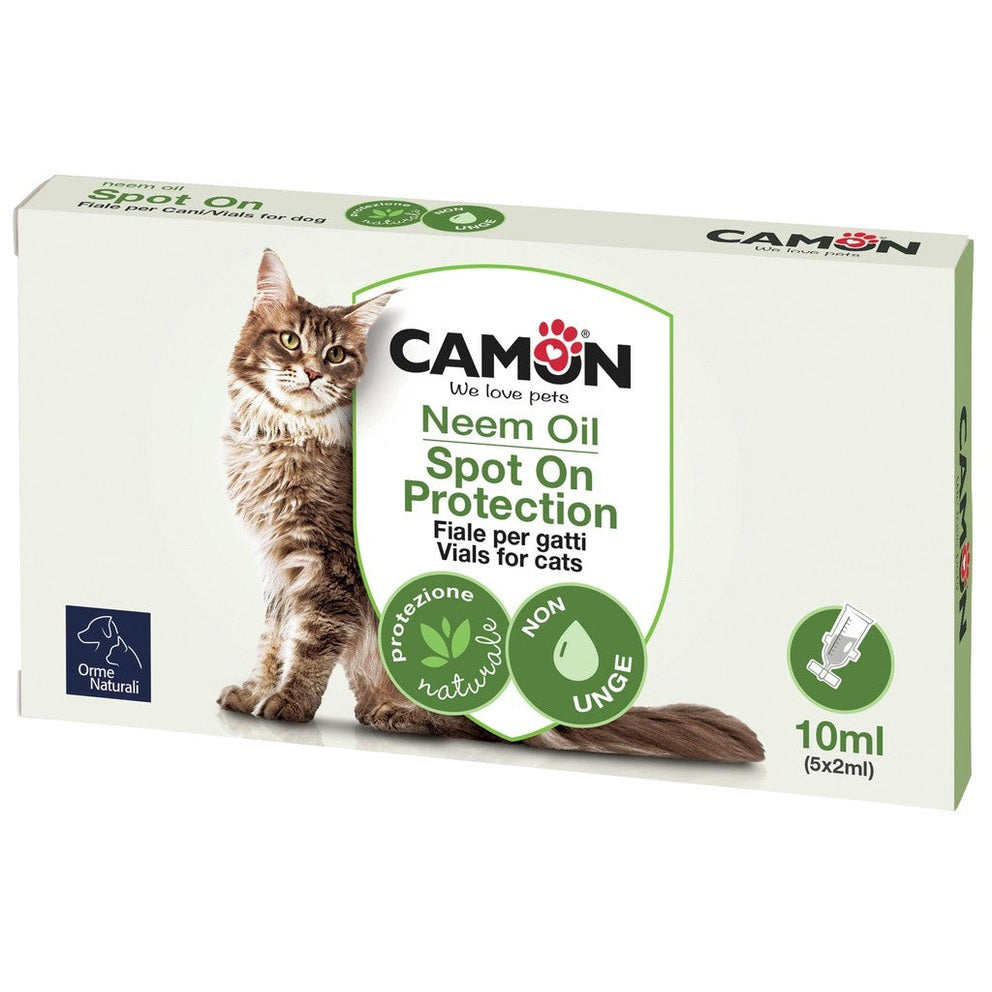 Αντιπαρασιτικές αμπούλες για γάτες με έλαιο Neem