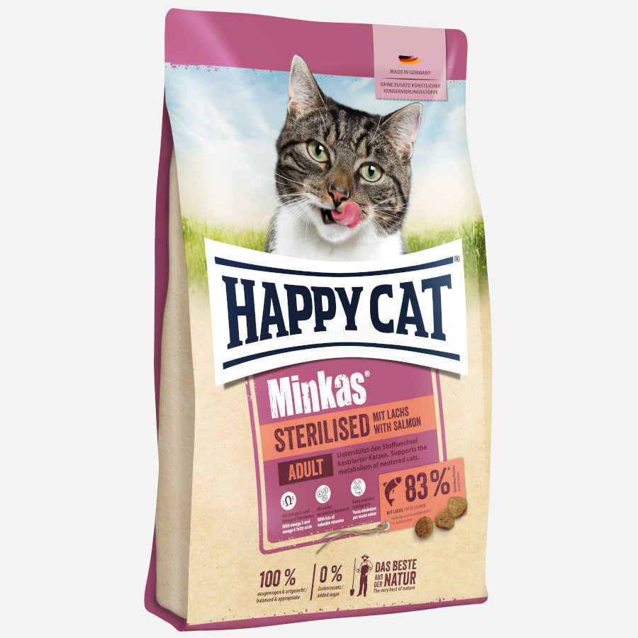 Happy Cat Minkas Sterilised SALMON 10kg