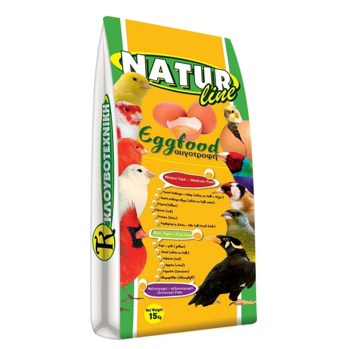 Naturline Aυγοτροφή καρδερίνας & ιθαγενή με προνύμφες