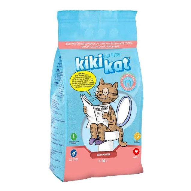 Kiki kat Άμμος γάτας μπετονίτης Talc