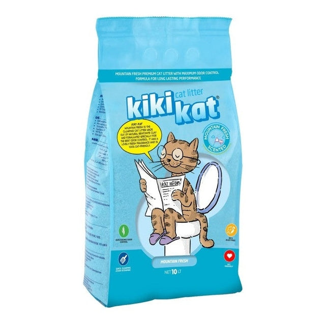 Kiki kat Άμμος γάτας μπετονίτης Mountain fresh