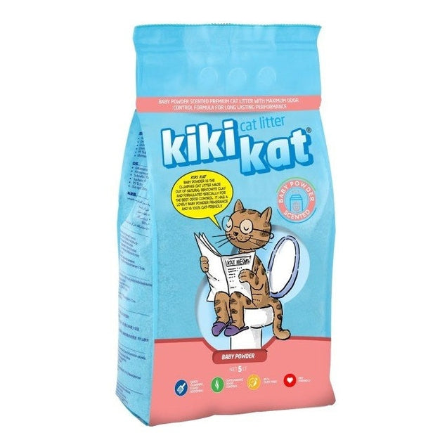 Kiki kat Άμμος γάτας μπετονίτης Talc