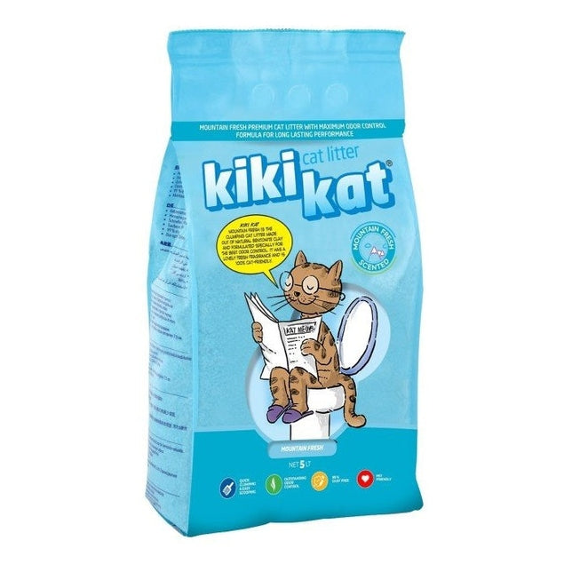 Kiki kat Άμμος γάτας μπετονίτης Mountain fresh
