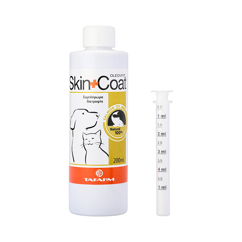 Tafarm Skin & Coat Salmon Oil Λάδι Σολομού για Σκύλους & Γάτες 200ml