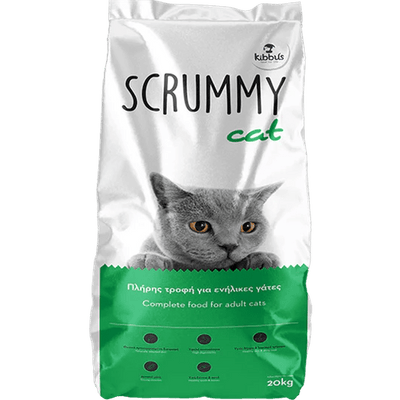 Scrummy Cat 20kg + Δώρο 1 Kiki kat Άμμος γάτας μπετονίτης Talc
