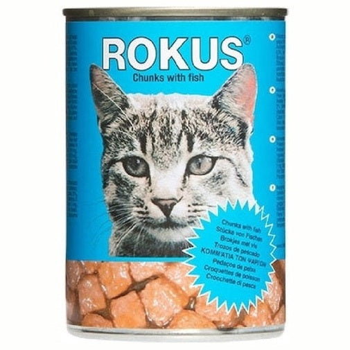 Rokus Υγρή Τροφή για Ενήλικες Γάτες σε Κονσέρβα με Ψάρια